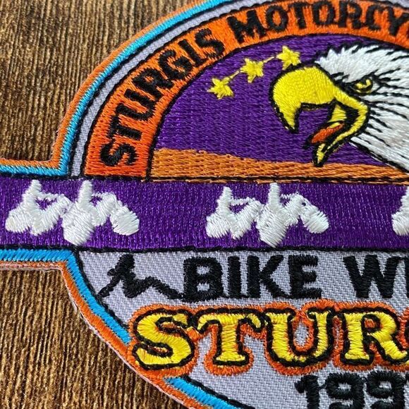New old stock Sturgis Bike Week 1997 Eagle patch Motorcycle classic - Picture 4 of 6